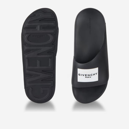 Givenchy Rubber Label Slide Mules