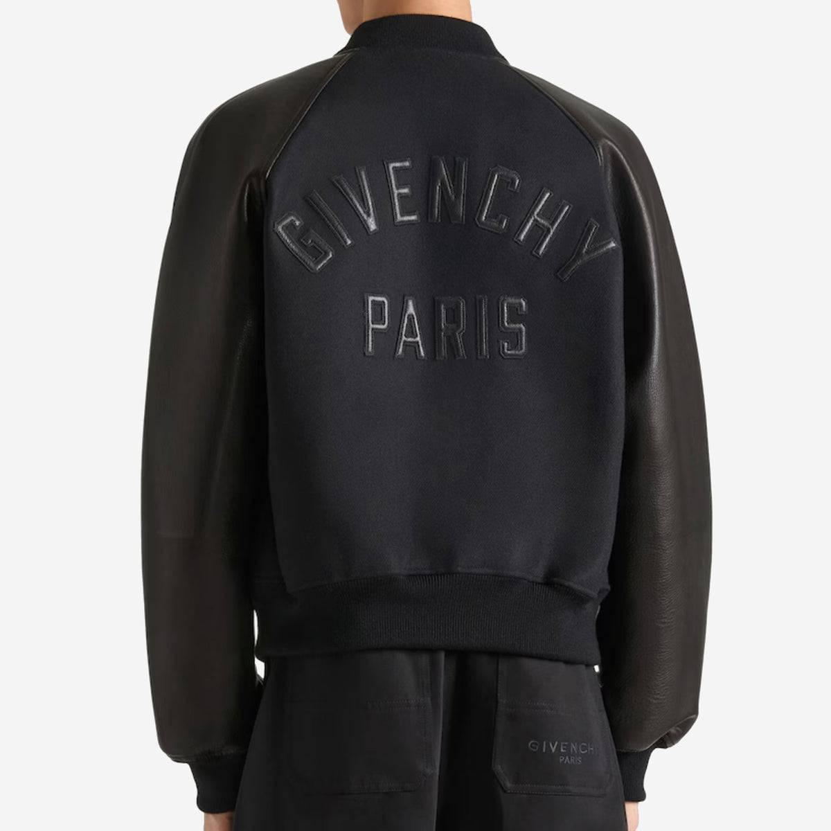 Givenchy Mix Material Logo Embroidery Jacket
