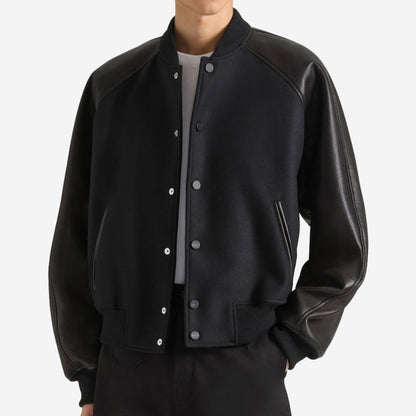 Givenchy Mix Material Logo Embroidery Jacket