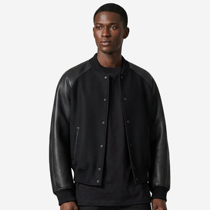 Givenchy Mix Material Logo Embroidery Jacket