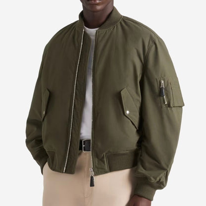 Givenchy Stamp Print Couture Seam Bomber Jacket