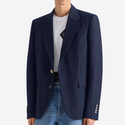 Givenchy Single-Breasted Wool And Mohair Blazer