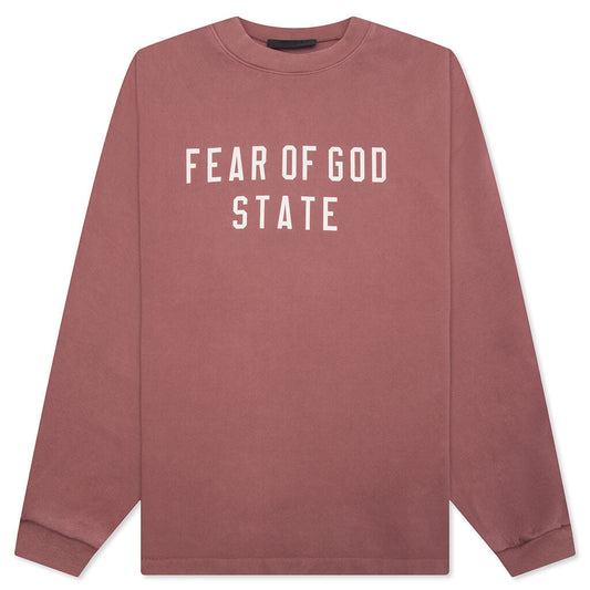 Heavy L/S Tee - Crimson