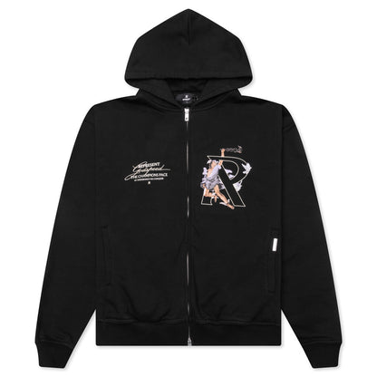 Hermes Zip Hoodie - Jet Black