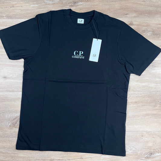 CP Company 30/1 Jersey British Sailor T-Shirt in Black Castmark