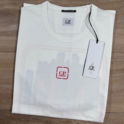 CP Company Metropolis T-Shirt in White Castmark