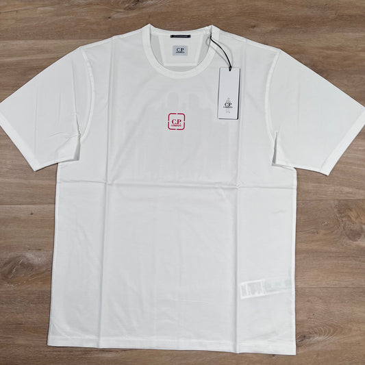 CP Company Metropolis T-Shirt in White Castmark