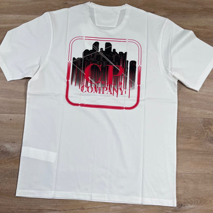 CP Company Metropolis T-Shirt in White Castmark
