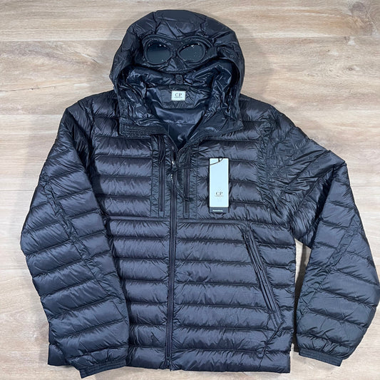 CP Company DD Shell Goggle Down Jacket in Black Castmark