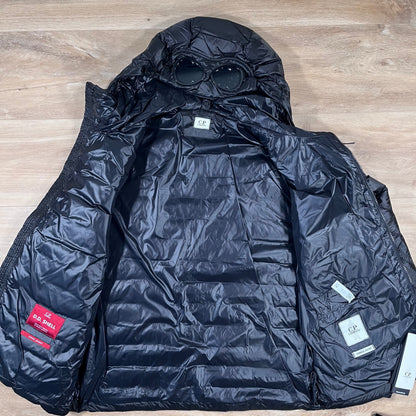 CP Company DD Shell Goggle Down Jacket in Black Castmark