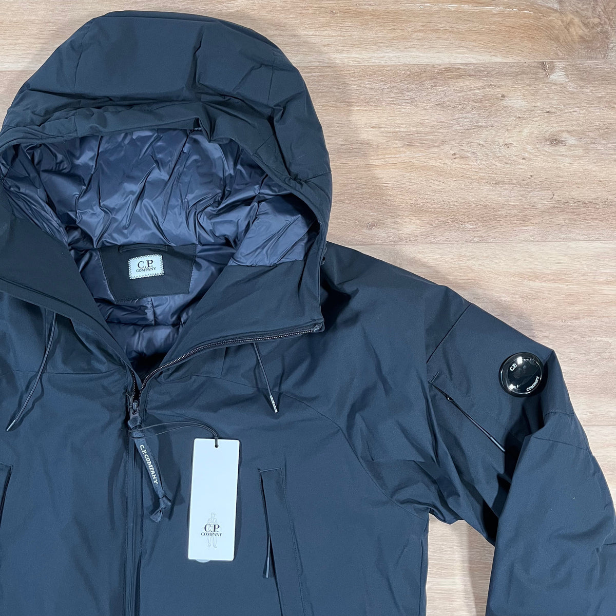 CP Company Pro-Tek Padded Lens Jacket in Navy Castmark