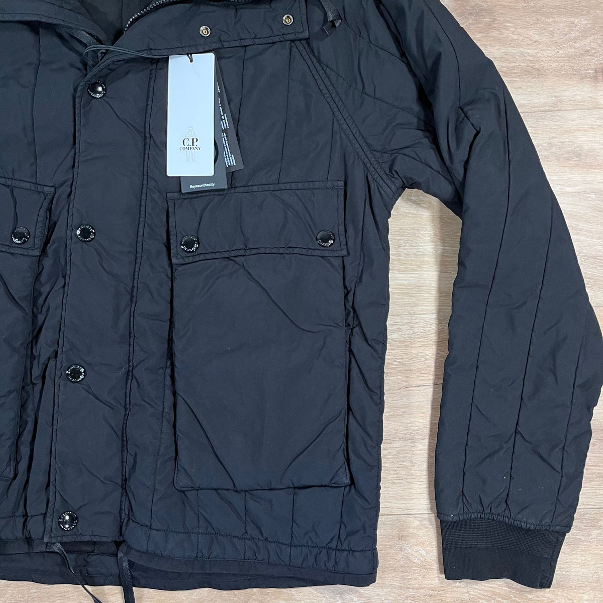 CP Company GD Liner Goggle Jacket in Black Castmark