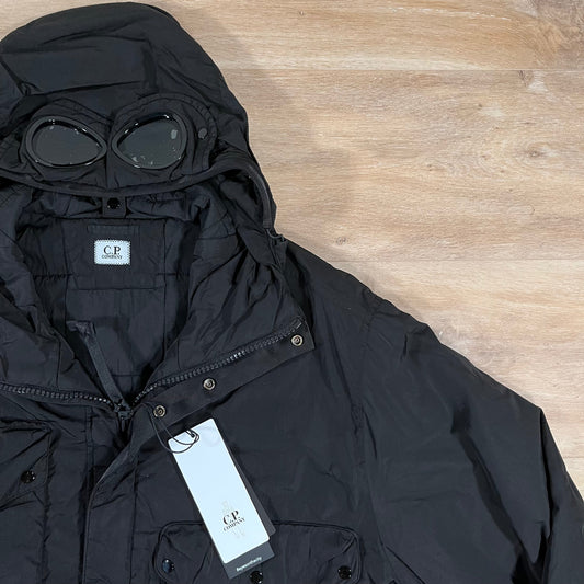 CP Company Chrome-R Goggle Jacket in Black Castmark