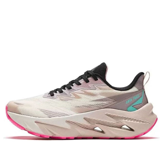 (WMNS) ANTA Running Shoes 'White Brown Pink' 122415536-3