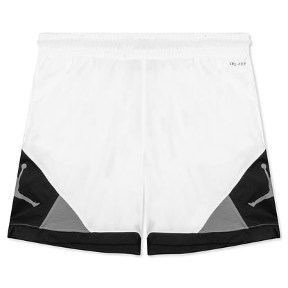 Dri-FIT Air Jordan Diamond Short - White/Black/Smoke Grey