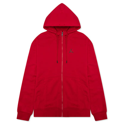 Essential Fleece Full-Zip Hoodie - Gym Red