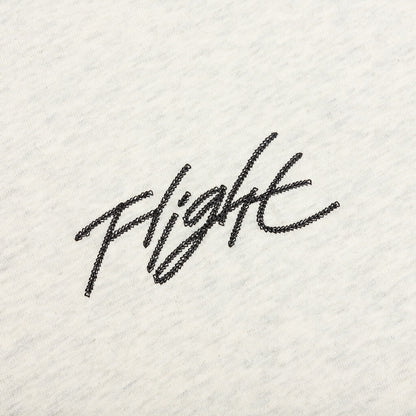 Flight Essential T-Shirt - Oatmeal Heather/Black