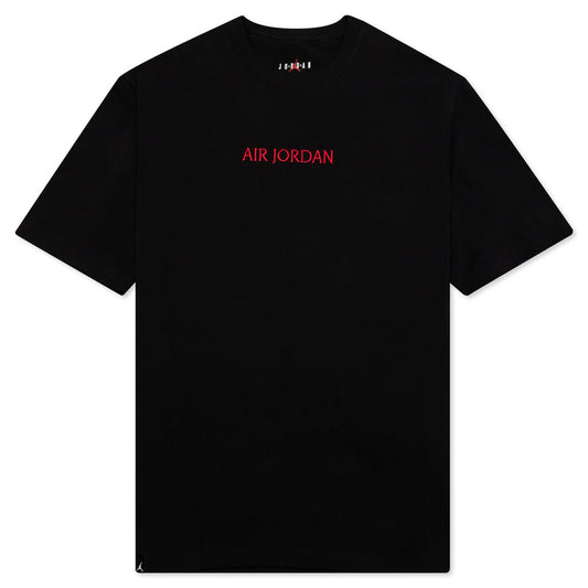 Heavyweight Structured T-Shirt - Black/Gym Red