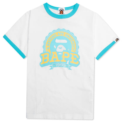 Kid's Bape Emblem Tee - White