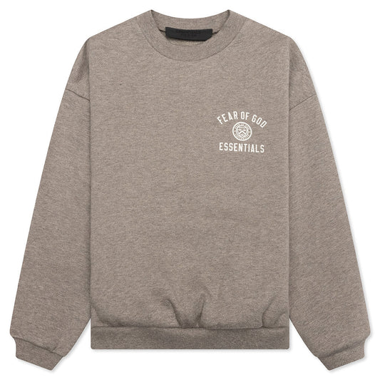 Kid's Fleece Crewneck - Heather Gray
