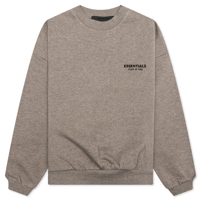 Kid's Fleece Crewneck - Heather Gray
