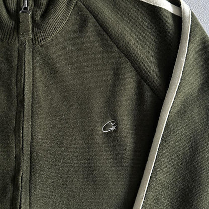 CORTEIZ Knit Zip-Up Fleece - Green
