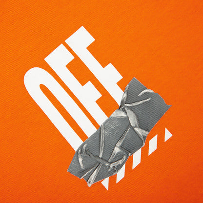 Off Active Duct Tape S/S Tee - Orange Tiger