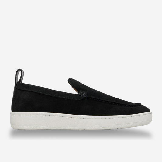 Lanvin Cruiser Suede Moccasins