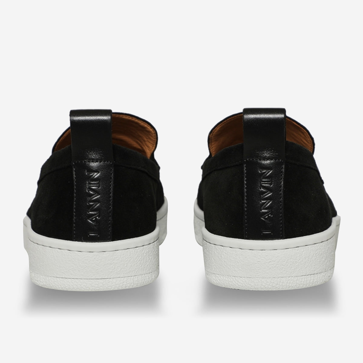 Lanvin Cruiser Suede Moccasins