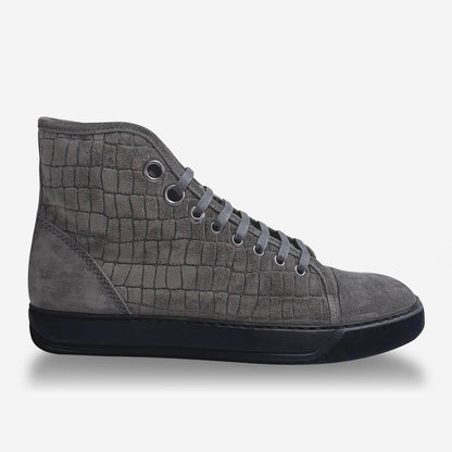 Lanvin DBB1 High-Top Croc Sneakers