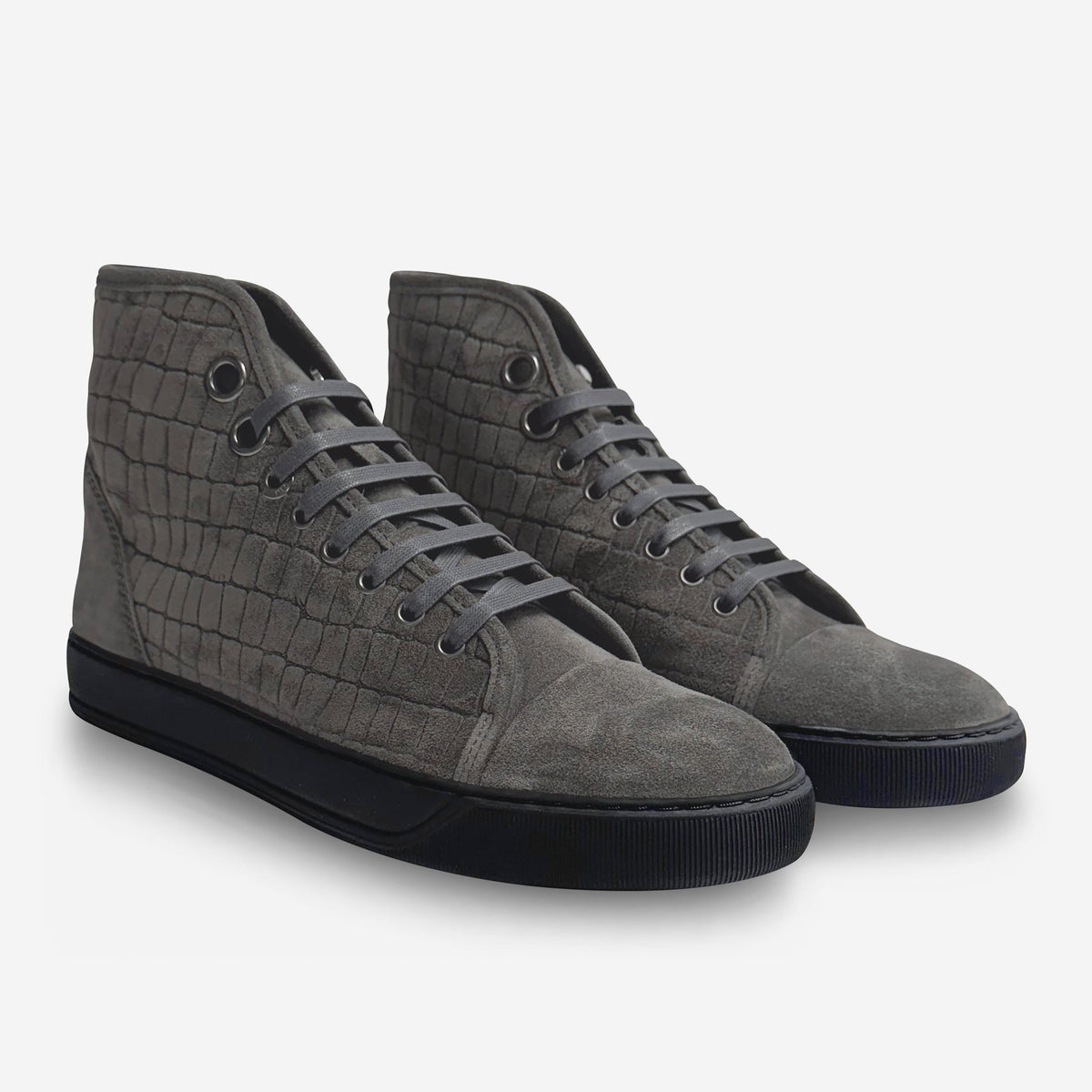 Lanvin DBB1 High-Top Croc Sneakers