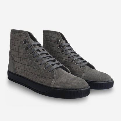 Lanvin DBB1 High-Top Croc Sneakers
