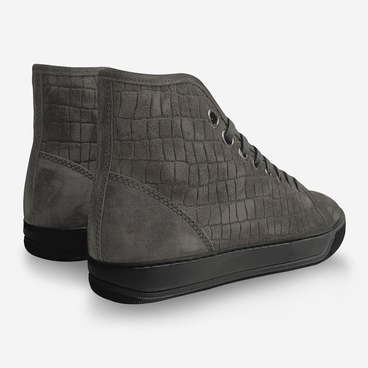 Lanvin DBB1 High-Top Croc Sneakers