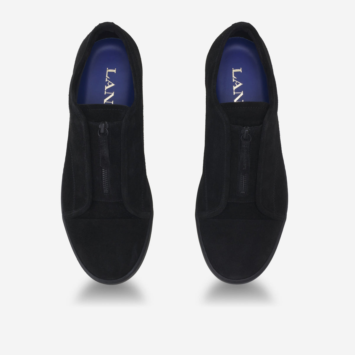 Lanvin DBB1 Suede Zip Sneakers