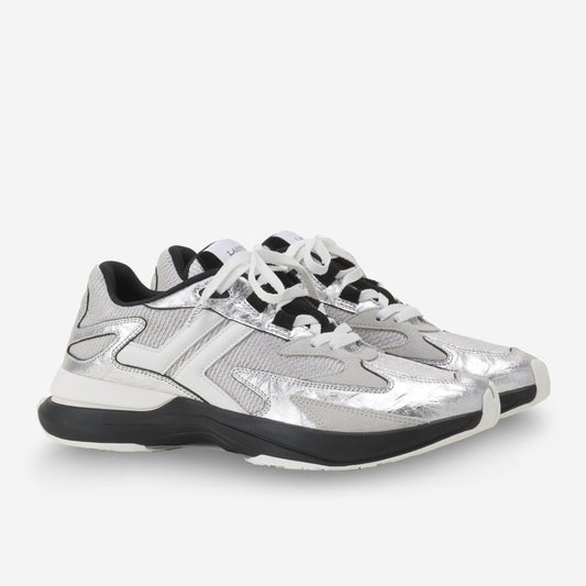 Lanvin Crinkled Metallic Leather JLA Sneakers