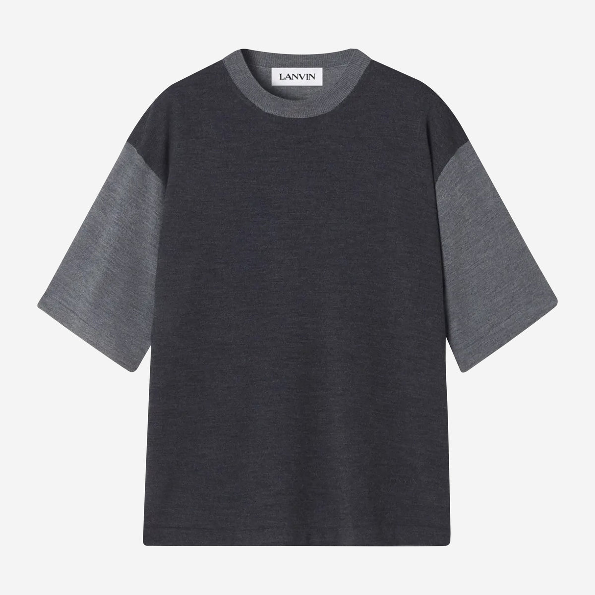 Lanvin Bi Colour Wool Knit T-Shirt