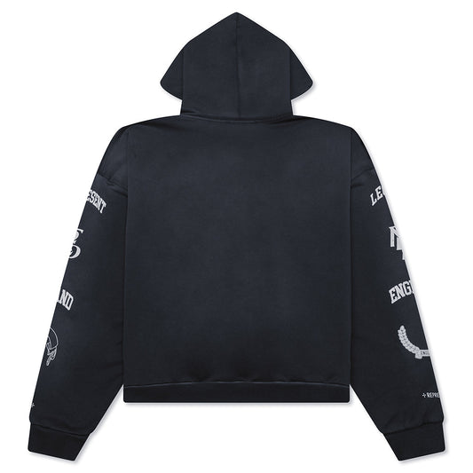 Legacy Crest Hoodie - Stained Black
