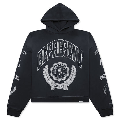 Legacy Crest Hoodie - Stained Black