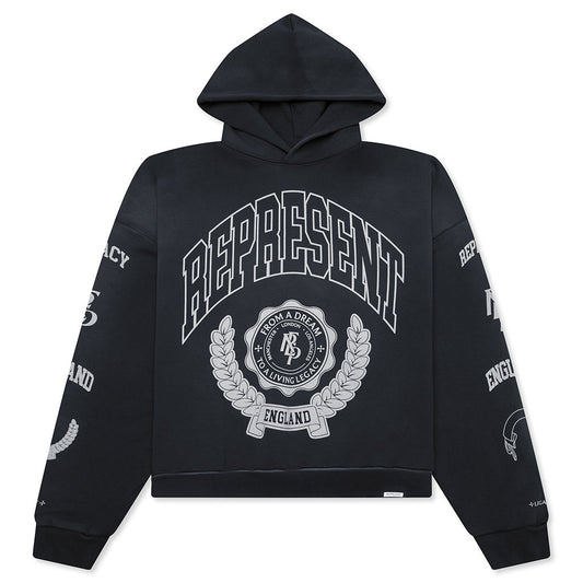 Legacy Crest Hoodie - Stained Black