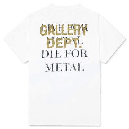 Live For Metal Tee - Light Archival White