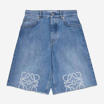 Loewe Anagram Denim Shorts