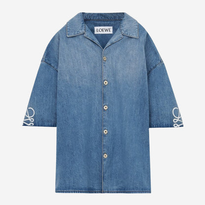Loewe Anagram Sleeve Denim Shirt