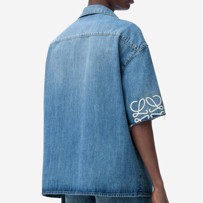 Loewe Anagram Sleeve Denim Shirt
