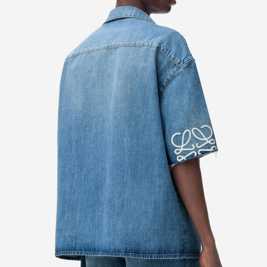 Loewe Anagram Sleeve Denim Shirt