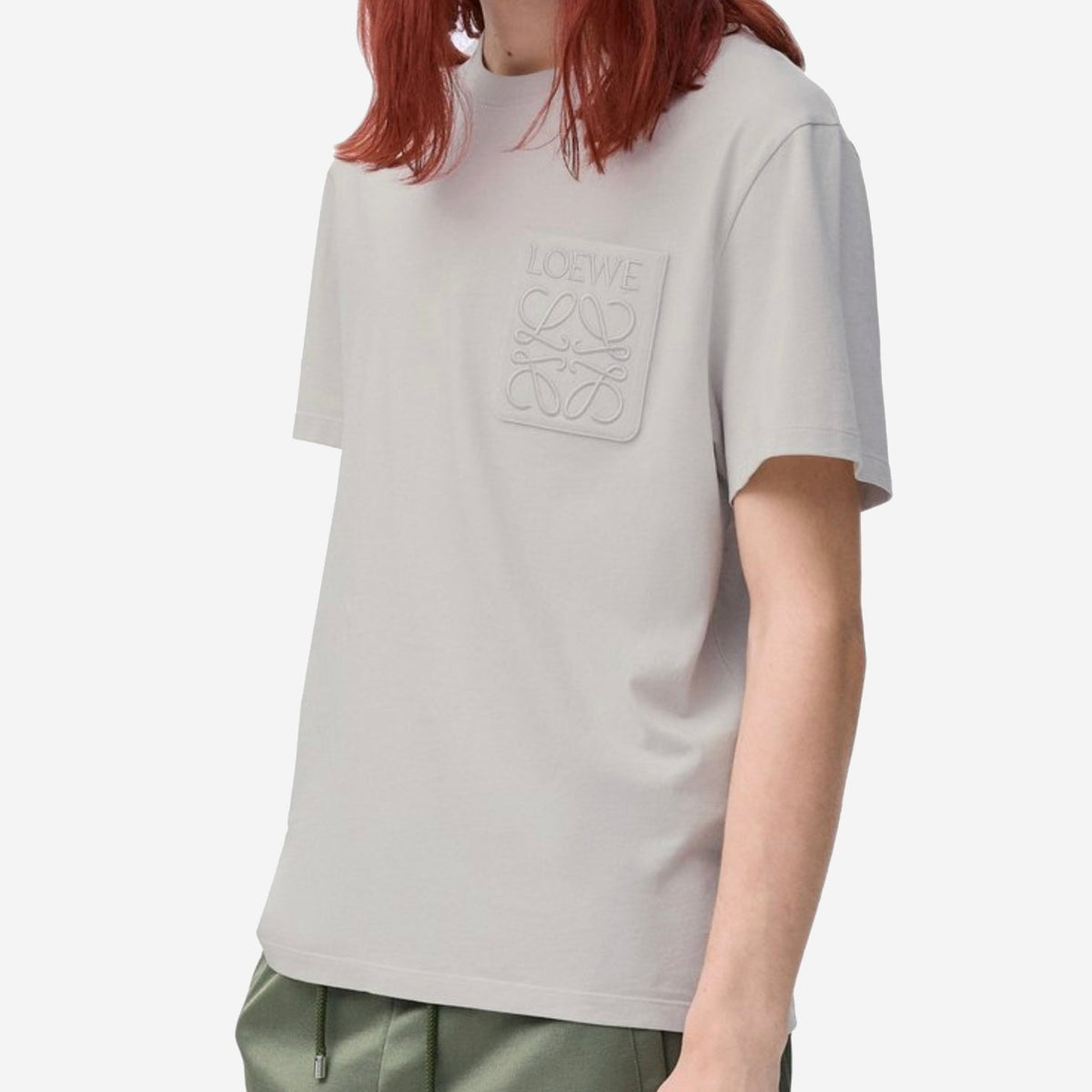 Loewe Relaxed Fit Anagram Embroidery Pocket T-Shirt