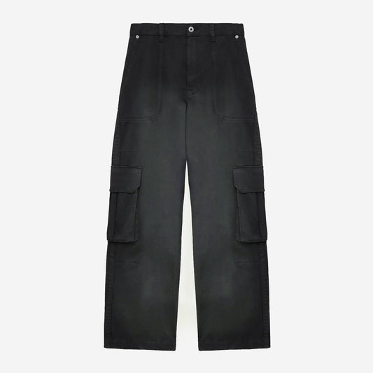 Loewe Cargo Distressed Cotton Trousers