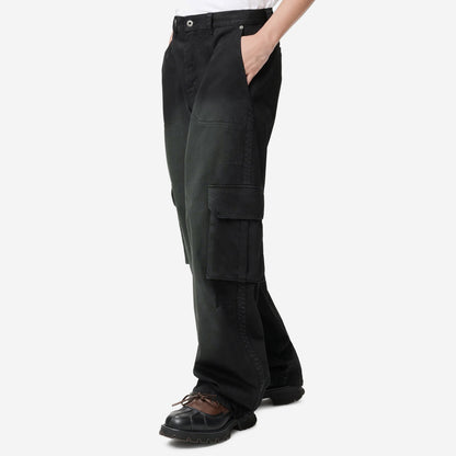 Loewe Cargo Distressed Cotton Trousers