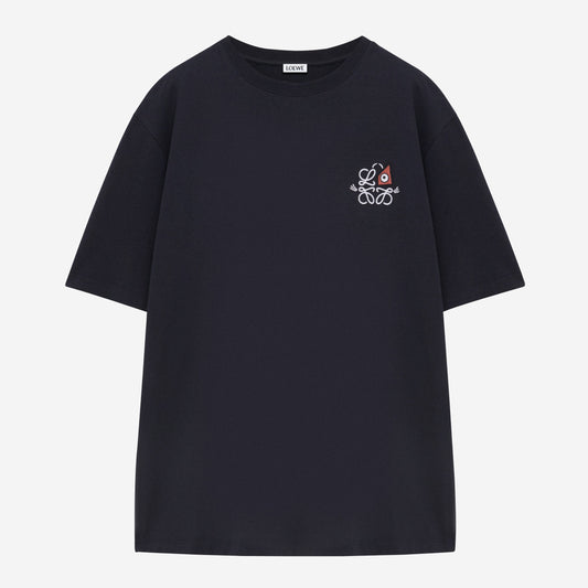Loewe Cat Eye And Anagram Louis Wain T-Shirt