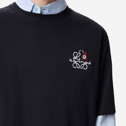 Loewe Cat Eye And Anagram Louis Wain T-Shirt
