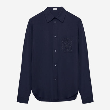 Loewe Anagram Pocket Lightweight Cotton Shirt
